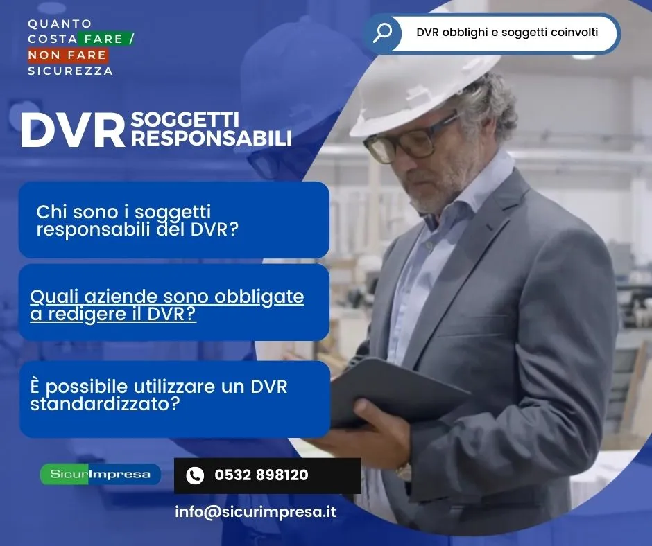 I soggetti responsabili del DVR