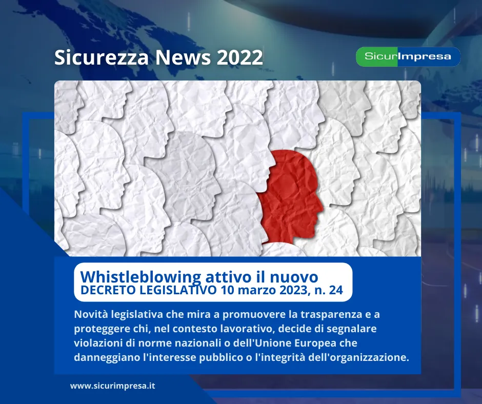Affrontare le nuove sfide della sicurezza sul lavoro - Whistleblowing