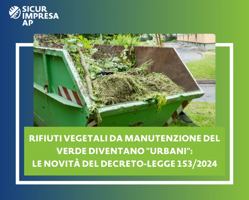 Rifiuti vegetali da manutenzione del verde diventano 