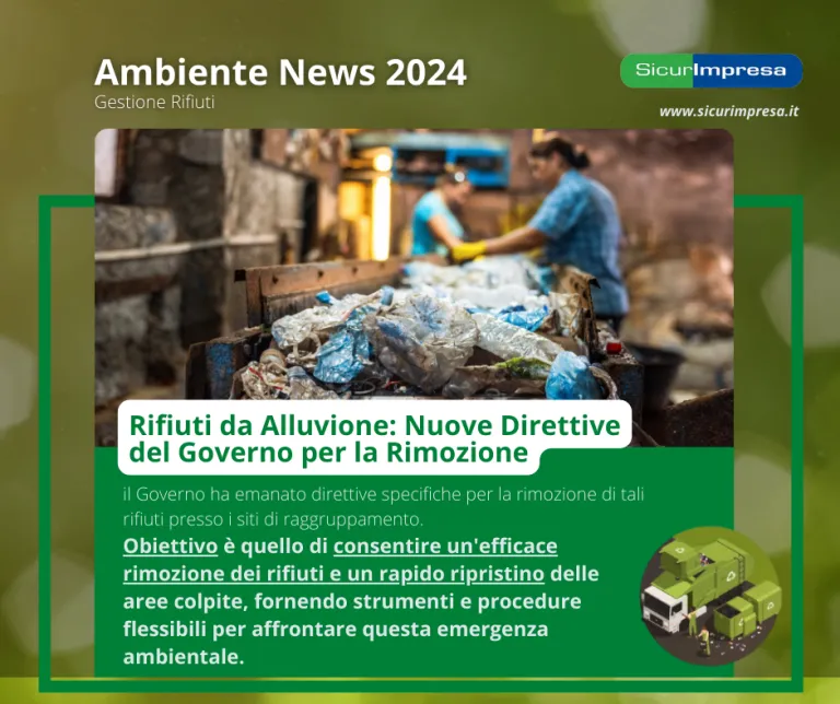 Rifiuti da Alluvione