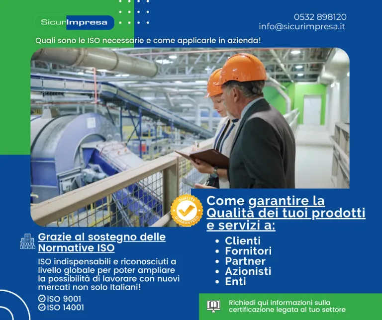 Garantire la Qualità dei tuoi prodotti o servizi con le Normativa ISO