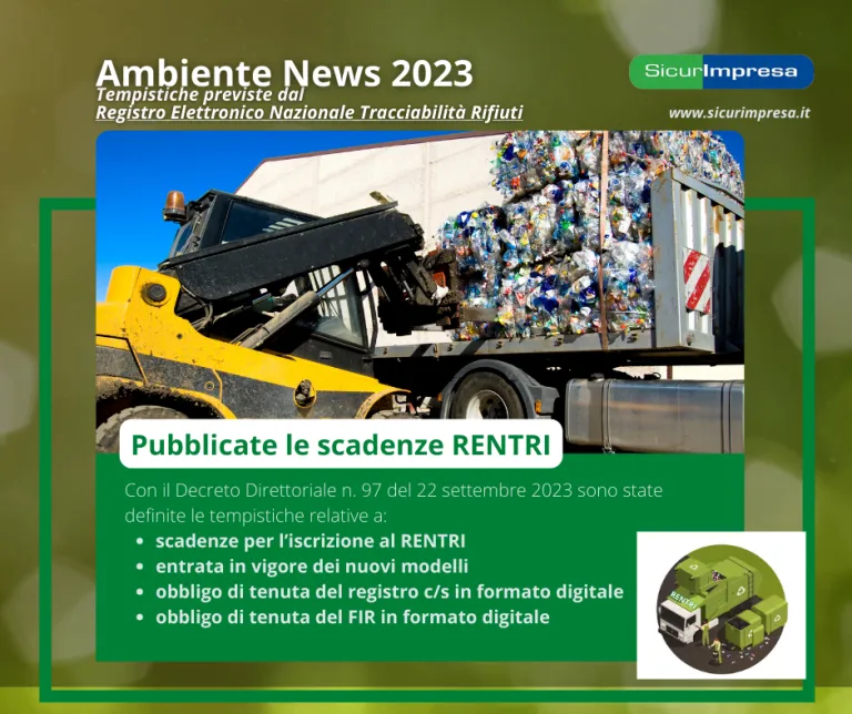 Tabella scadenze RENTRI
