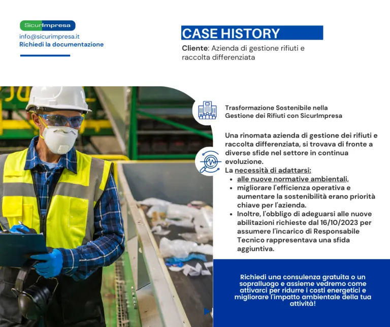 Case History: Trasformazione Sostenibile nel Settore dei Rifiuti con SicurImpresa