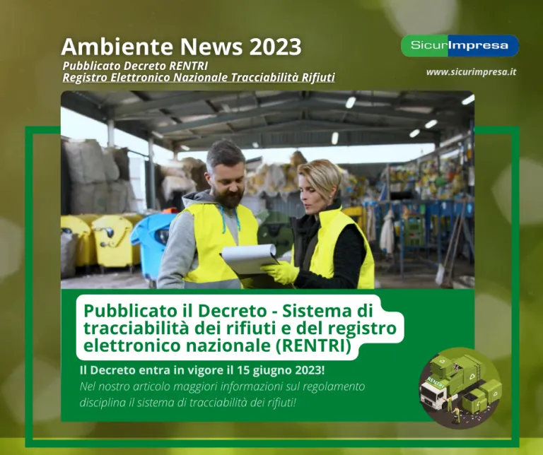 Pubblicato il decreto RENTRI