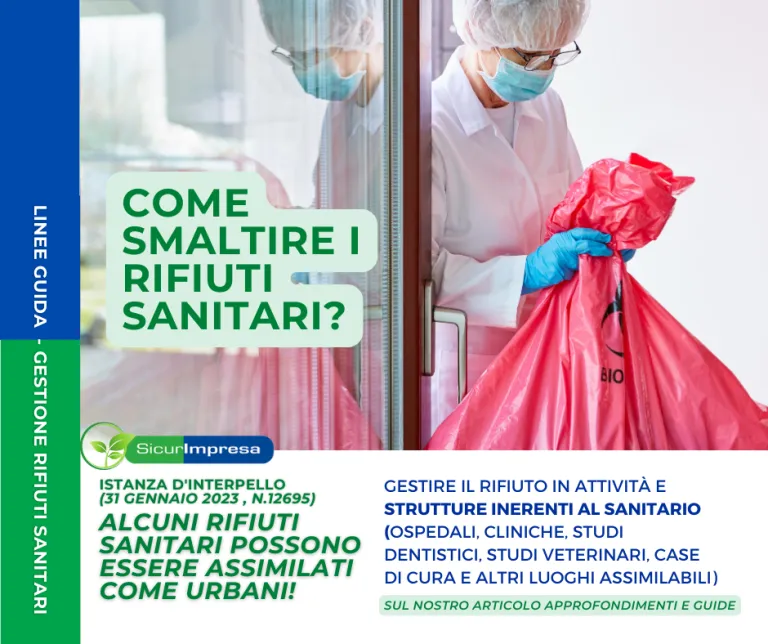Come smaltire i rifiuti sanitari?