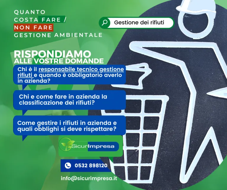 Gestione rifiuti in azienda
